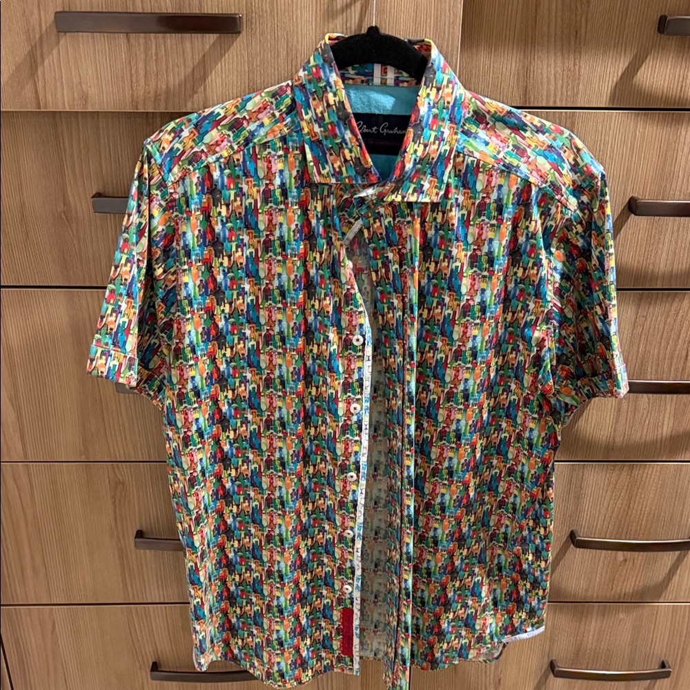Robert Graham Multicolor Patterned Men's Shirt